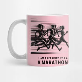 Marathon Prep: Runners in Motion Mug
